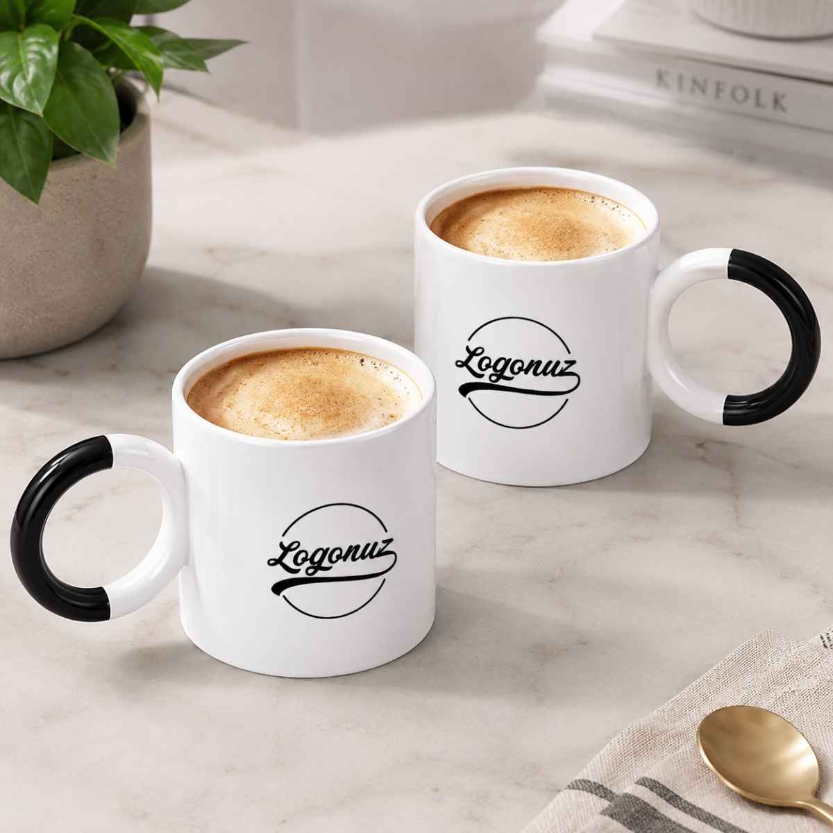Baskılı Nescafe Fincanı 2'li Set 2
