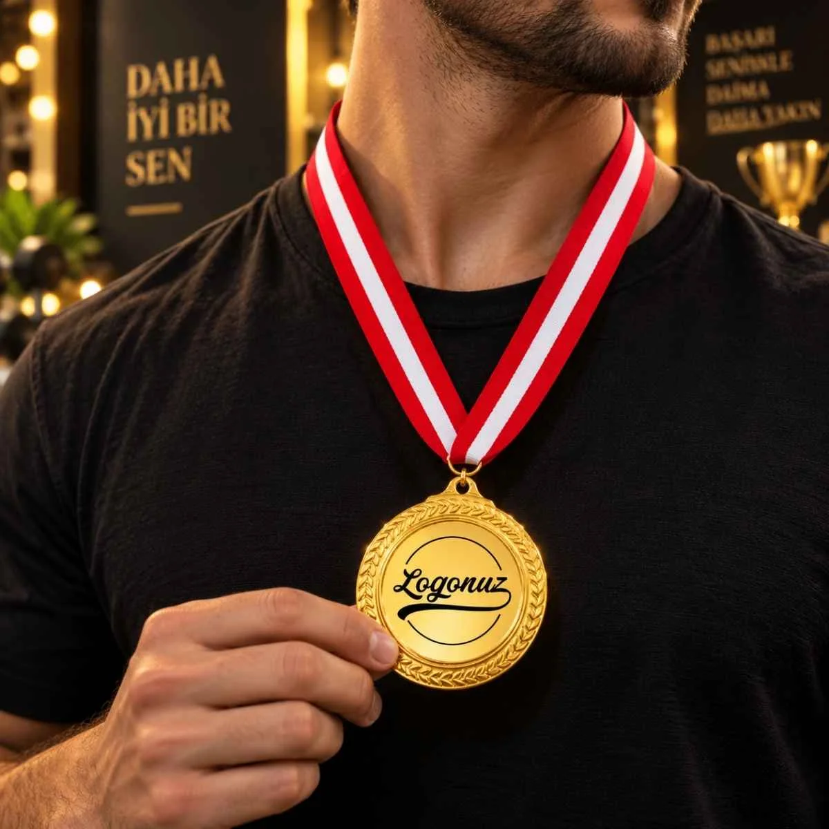 Baskılı Madalya Gold Eko 2
