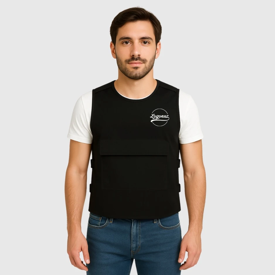 Kuaför Önlüğü Atak Yelek Siyah