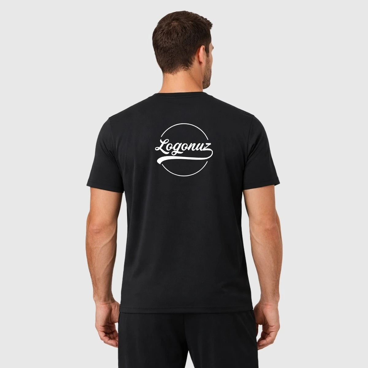 Boya Tutmaz Bisiklet Yaka T-Shirt  I Logolu Penuar 3