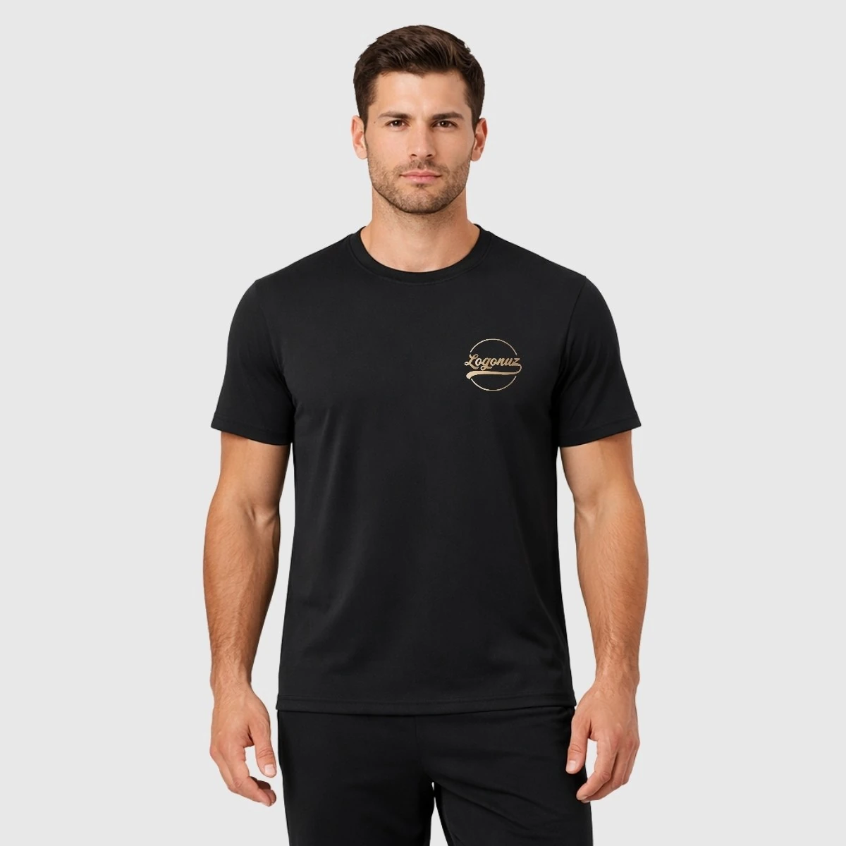 Boya Tutmaz Bisiklet Yaka T-Shirt  I Logolu Penuar 6