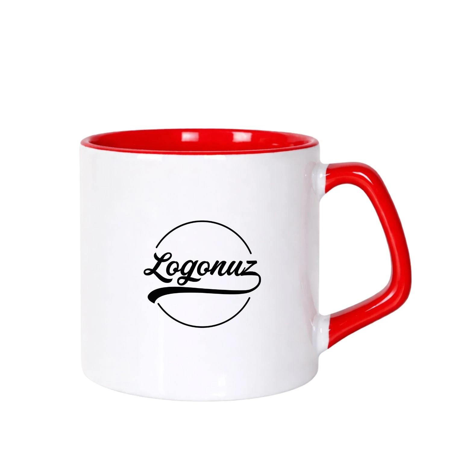Logo Baskılı Çay Nescafe Fincanı Kırmızı