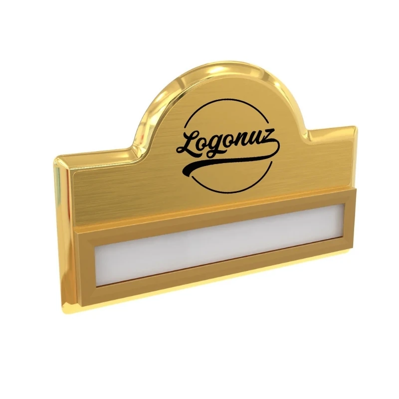 Logo Baskılı Yaka İsimliği Gold Bombeli 4