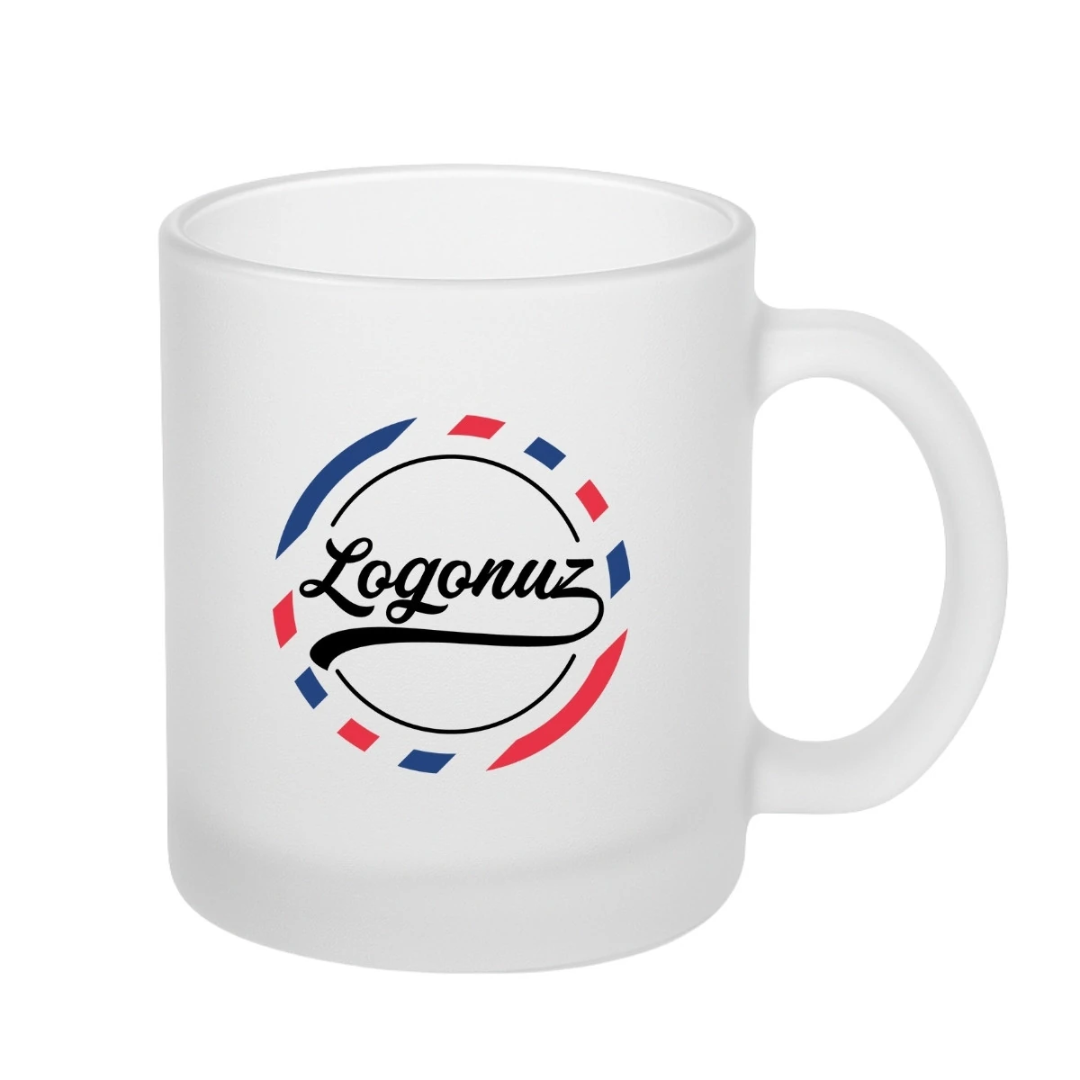 Logolu Buzlu Cam Kahve Kupası